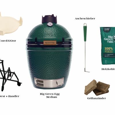Big Green Egg Medium - Sommer Angebot 1 mit Handler