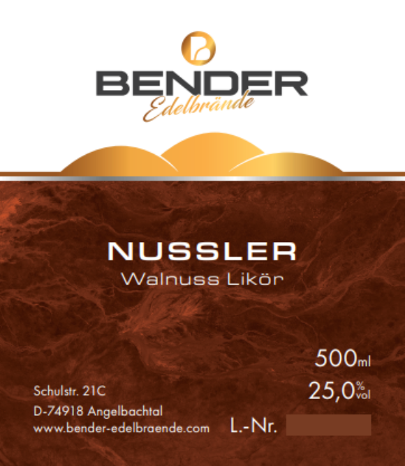Nussler - Walnuss Likör 0.5l Fl.