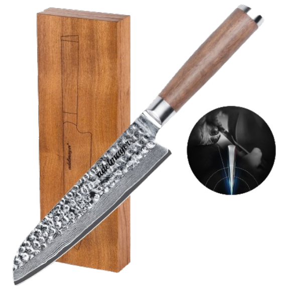 Damast Santokumesser - Damask Santo Knife 17,5cm