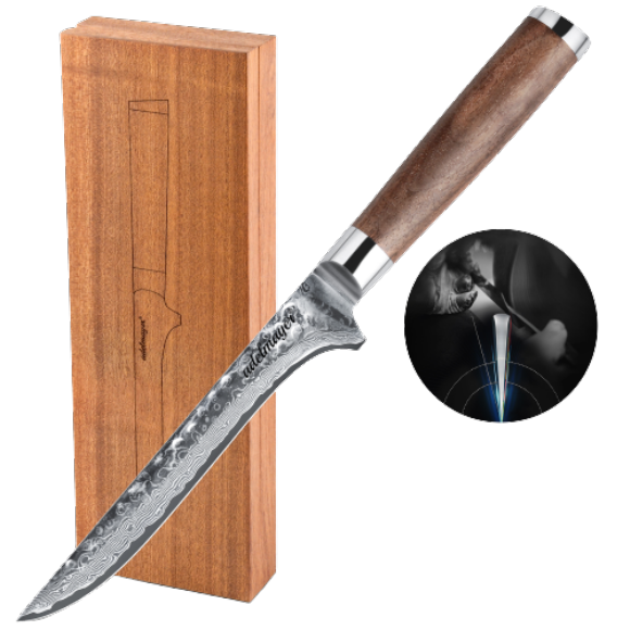 Damast Ausbeinmesser - Boning Knife 16cm