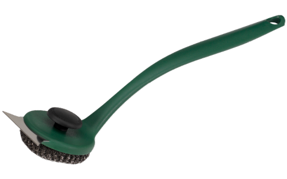 Langgriffiger Schrubber für Edelstahl Grillrost - Sainless steel Scrubber