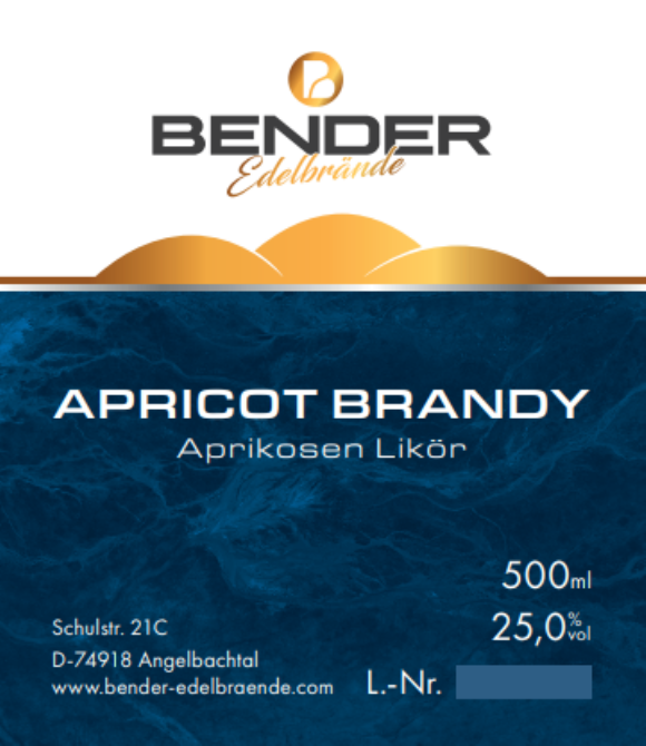 Apricot Brandy Likör 0.5l Fl.