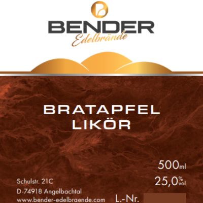 Bratapfel Likör 0.5l FL.