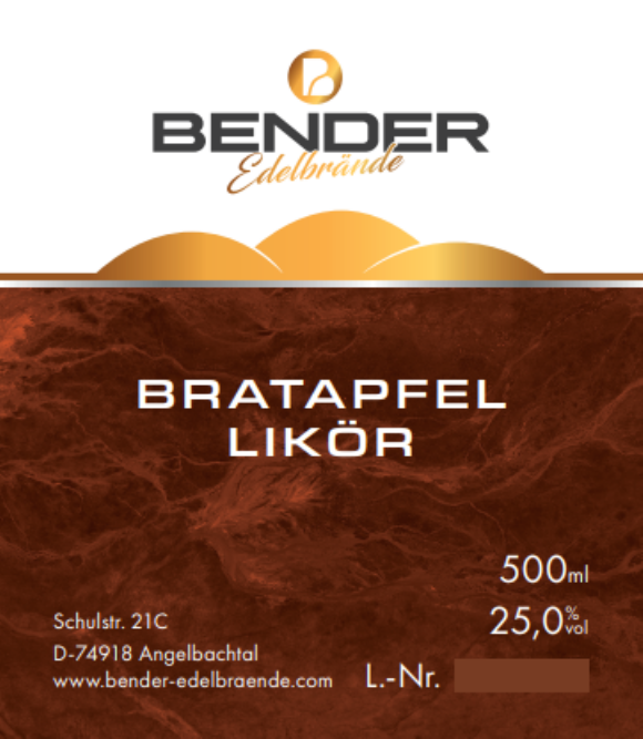 Bratapfel Likör 0.5l FL.