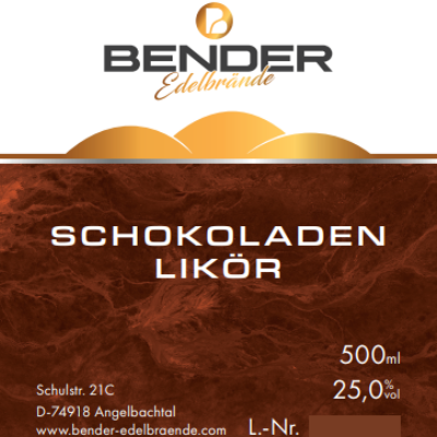 Schokolade Likör 0.5l Fl.