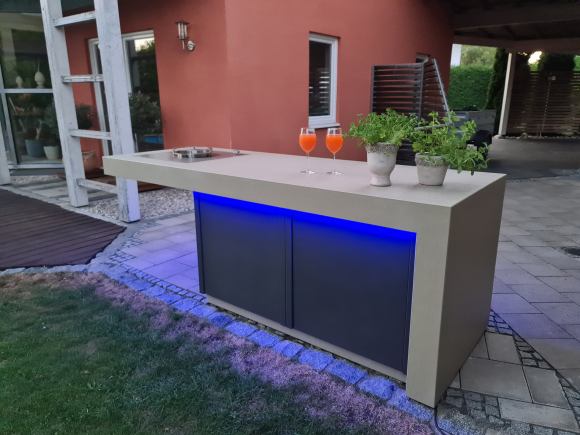 Bofun Concrete Corner Kitchen