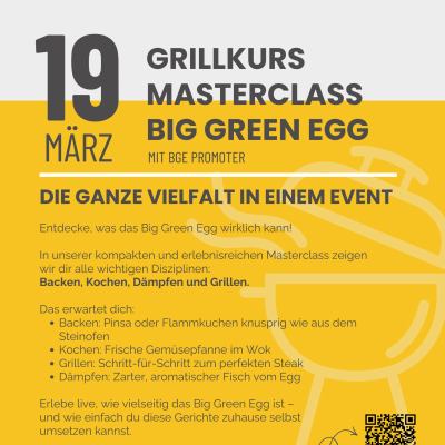 BGE Grillkurs - Masterclass mit BGE Promoter