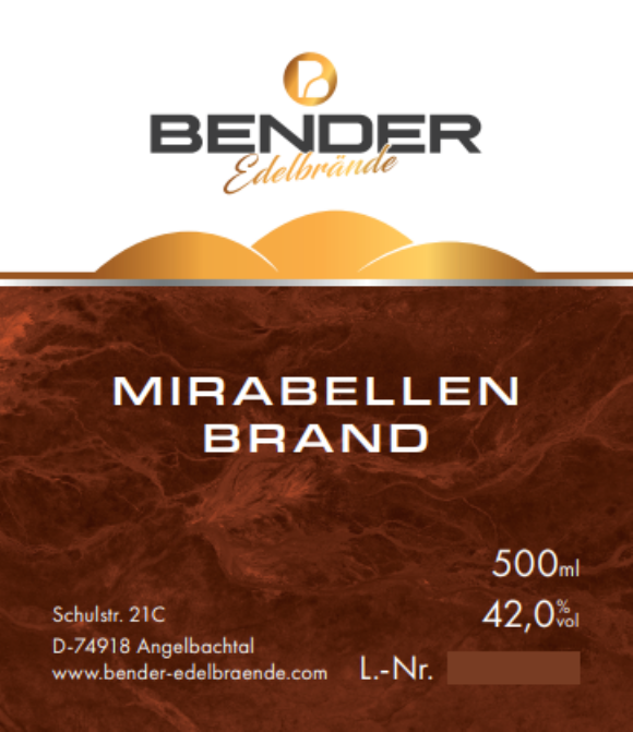 Mirabellen Brand 0.5l Fl.