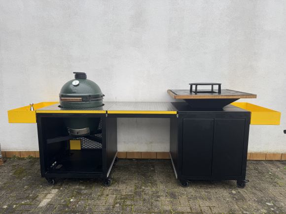 Kitchen Combination Catering-Version Big Green Egg + Flare Feuerschale