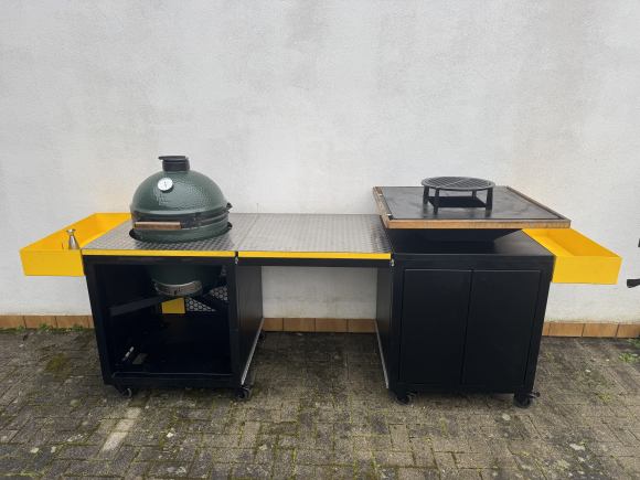 Kitchen Combination Catering-Version Big Green Egg + Flare Feuerschale